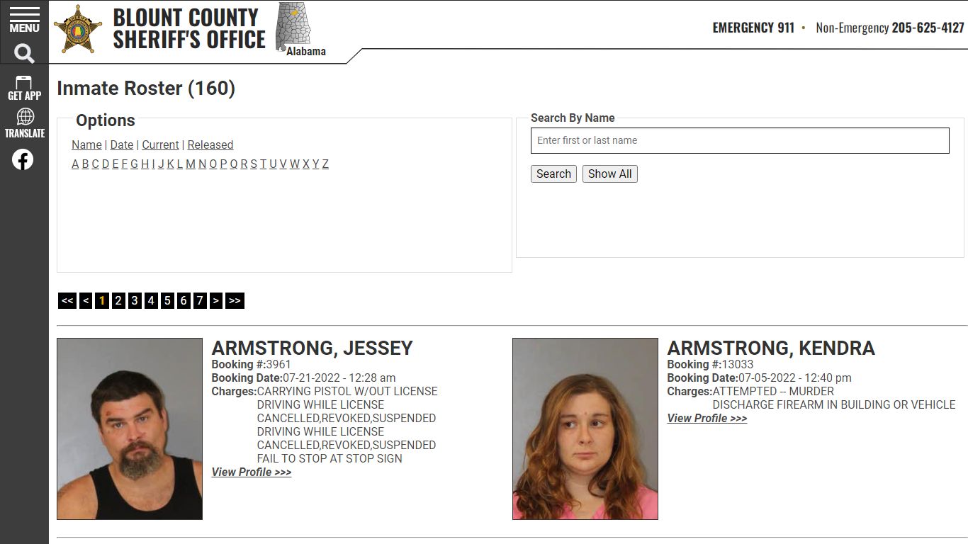 Inmate Roster - Current Inmates - Blount County Sheriff AL